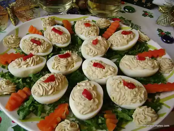 Receta Huevos rellenos