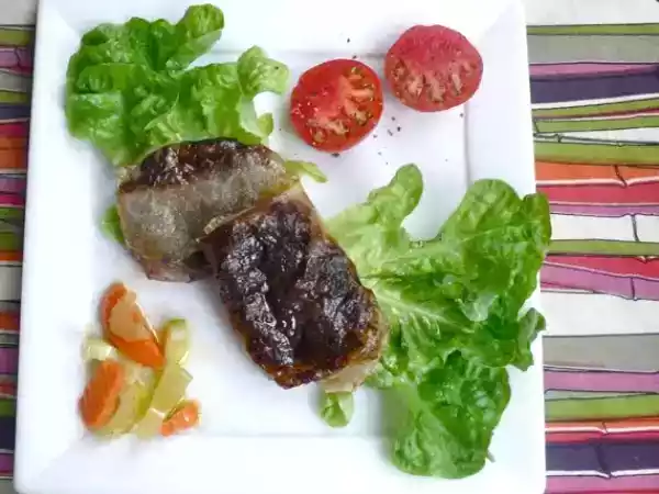 Receta Paquetitos de rabo de toro al armagnac