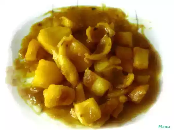 Receta Patatas guisadas con choco. .