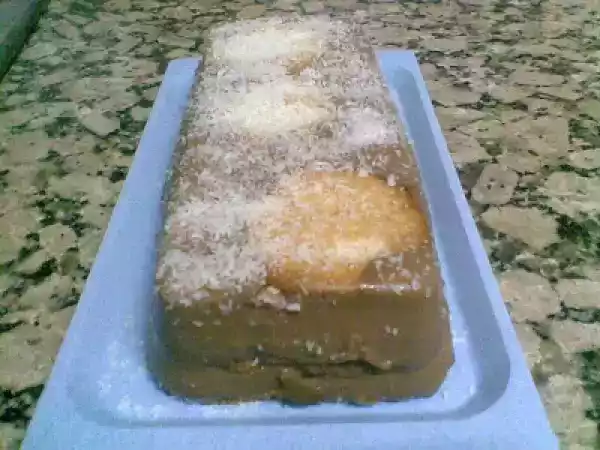 Receta Flan de chocolate con galletas