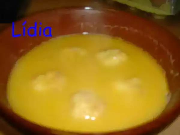 Receta Sopa de pescado con albondigas de gambas