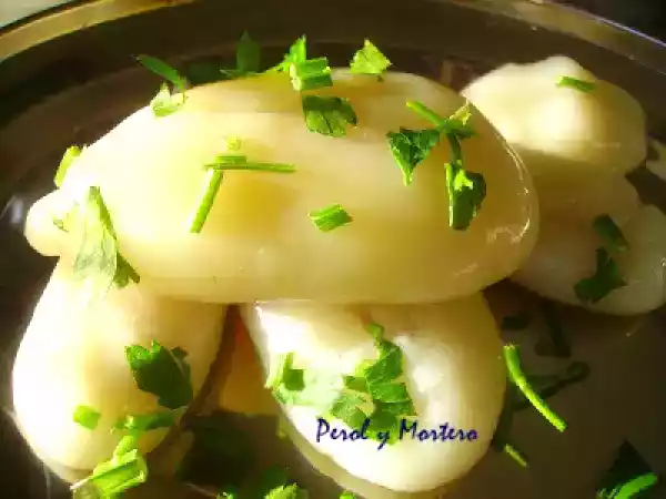 Receta Huevos de choco al aceite de ajos