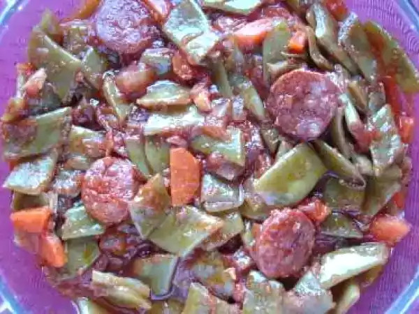 Receta Judías guisadas con chorizo
