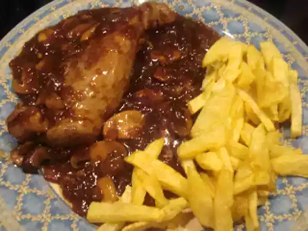 Receta Solomillo con champiñones y salsa de soja (fc)