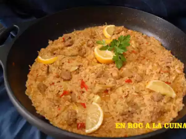Receta Arrós amb botifarra de pagès i verdures