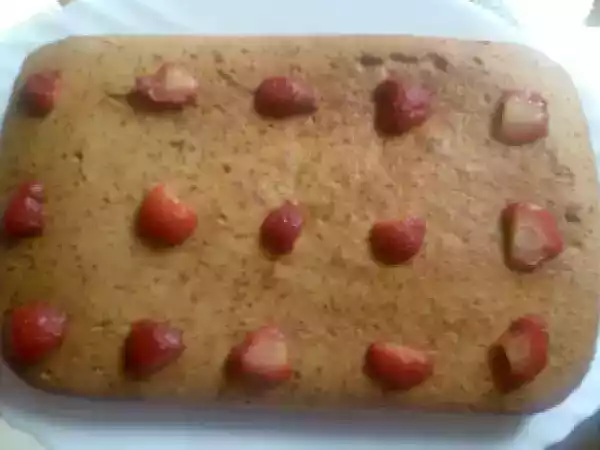 Receta Bizcocho con mermelada de fresa