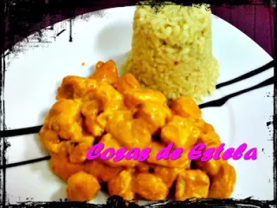 Receta Pollo al curry con arroz especiado express