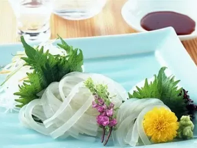 Receta Akaika sashimi - tiras de calamar