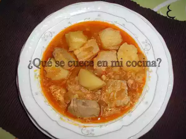 Receta Marmitako de atún.