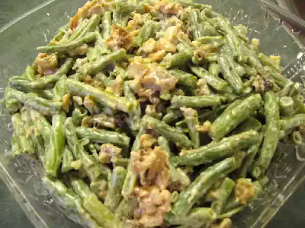 Receta Ensalada de vainitas y frutos secos