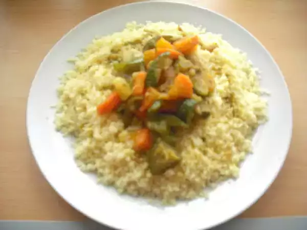 Receta Cous-cous con verduras al curry