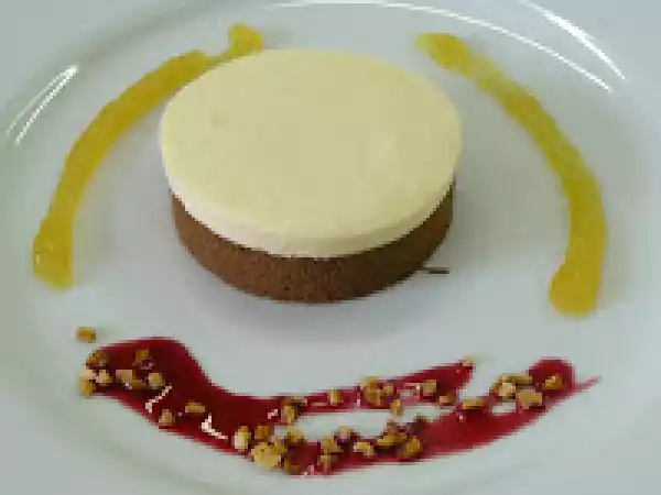 Receta Semi frío de chocolate negro y blanco