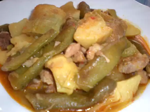 Receta Estofado con habas y corazones de alcachofas