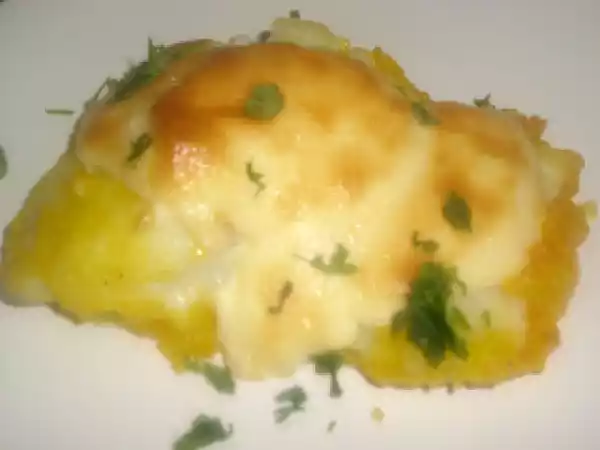 Receta Bacalao gratinado con mayonesa de ajo