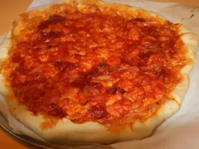Receta Pizza barbacoa con el borde relleno de queso