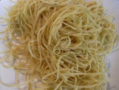 Receta Espaguetis frescos con atun