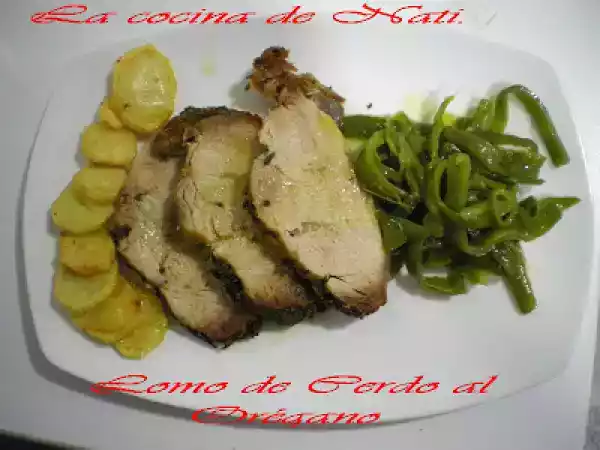 Receta Lomo de cerdo al orégano.