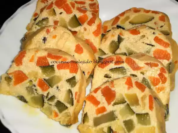Receta Pastel de calabacin en microondas
