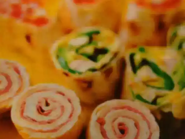 Receta Rollitos de jamón y pollo