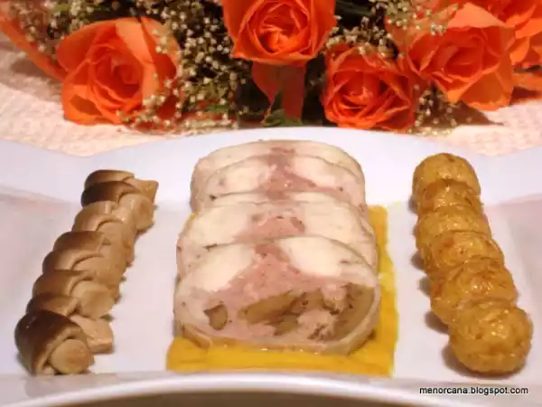 Receta Conejo relleno menorquin