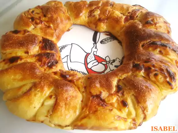 Receta Rosca de jamon york y queso