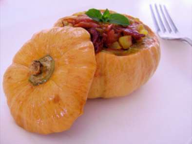 Receta Mini calabaza rellena con carne de sol y catupiry