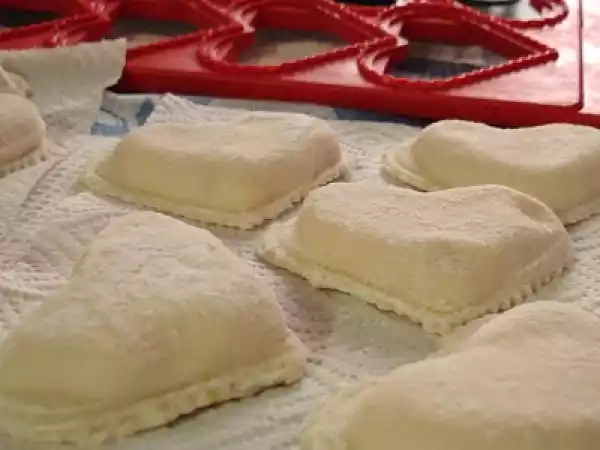 Receta Ravioles de ricotta y calabaza