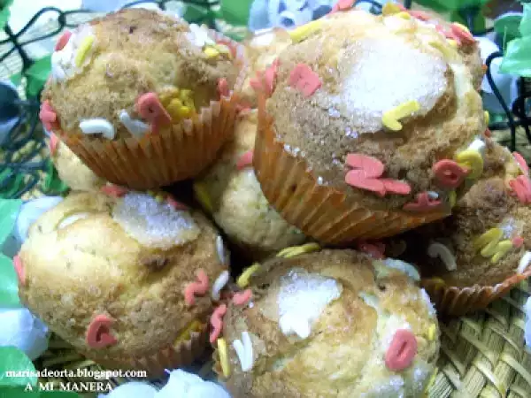 Receta Muffins de stracciatella