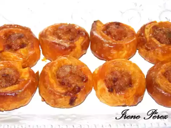 Receta Hojaldres de chistorra