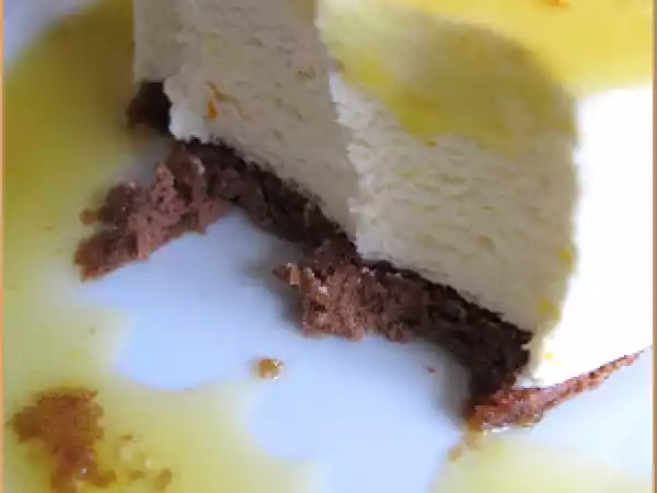 Receta Bavarois de naranja con crujiente de sesamo y salsa de naranja