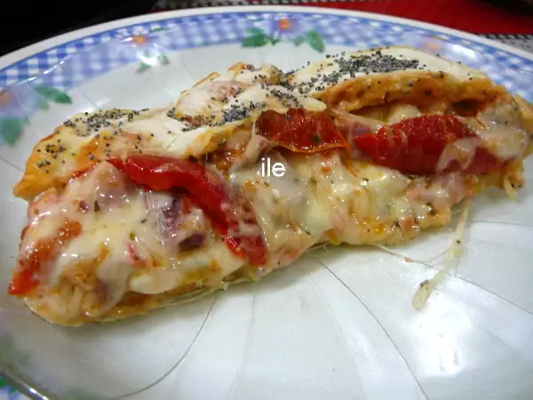 Receta Calzon o caloni con surtido de fiambres