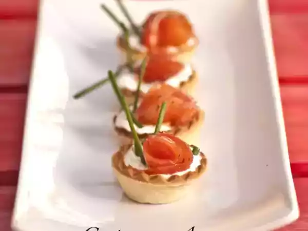Receta Bocaditos de salmón y queso fresco