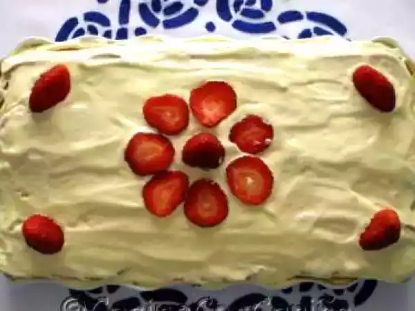 Receta Tiramisú de fresas