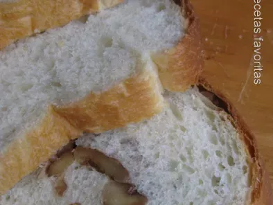 Receta Pan de molde con queso crema y nueces