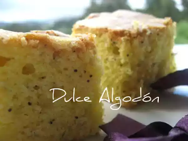 Receta Cake mantecado con semillas de amapola