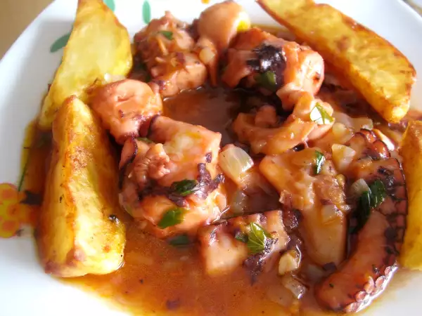 Receta Pulpo en cebolla