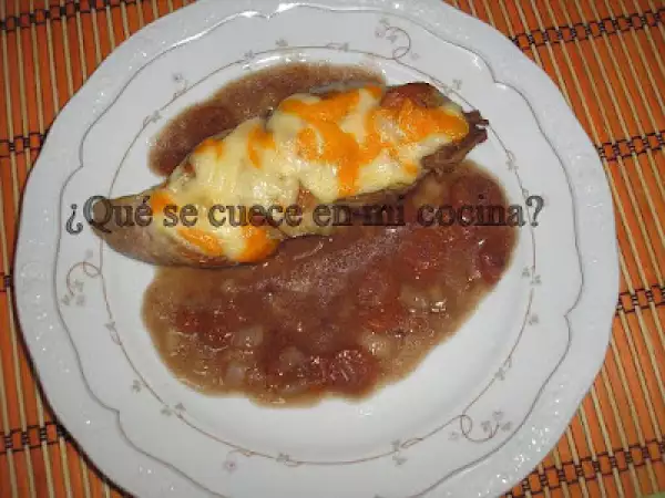 Receta Trenzas de solomillo en salsa agridulce de papaya