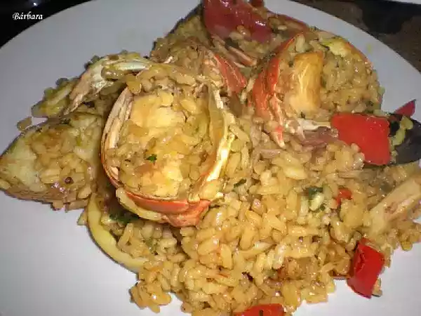 Receta Paella de langosta