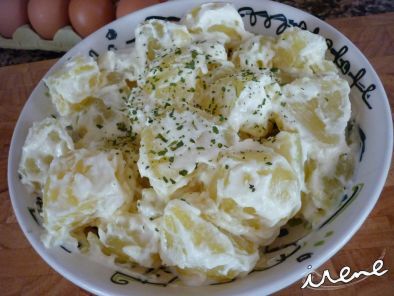 Receta Patatas con mayonesa de ajo