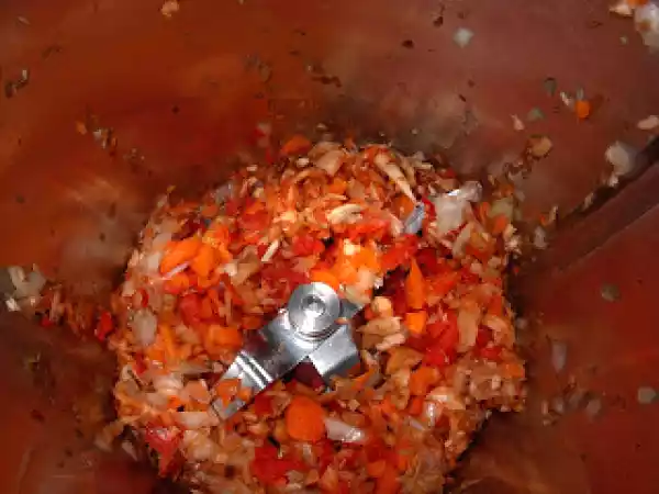 Receta Arroz caldoso con verduras y gambas en thermomix