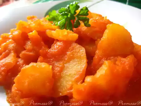 Receta Patatas con tomate