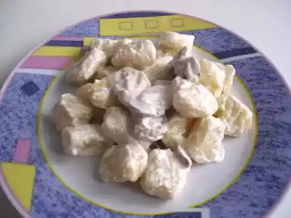 Receta Ñoquis en salsa de nata