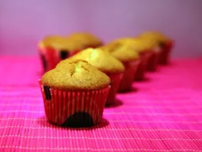Receta Muffins a la naranja con trozitos de chocolate