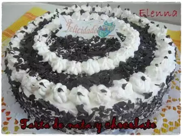 Receta Tarta de nata y chocolate