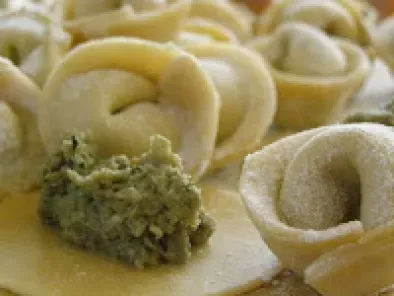 Receta Capelettis de espinaca y queso filadelfia