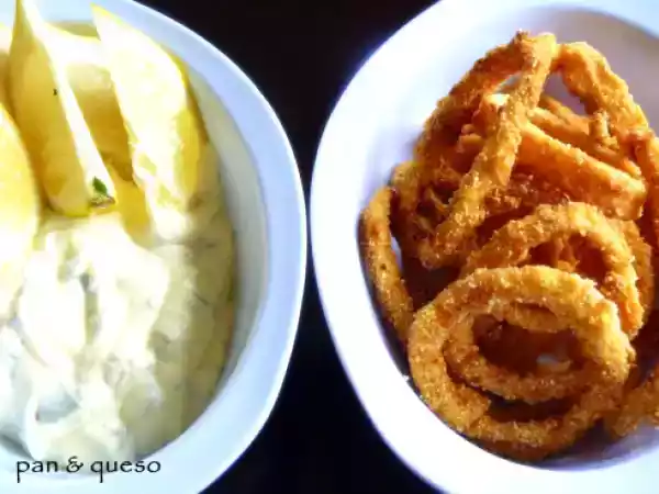 Receta Rabas fritas con tártara
