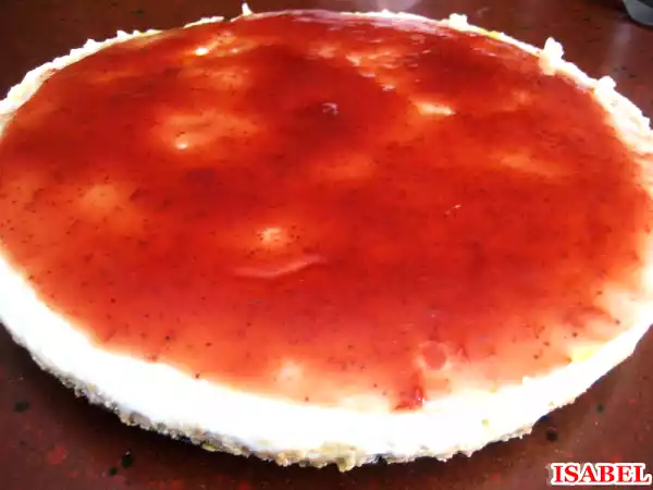 Receta Tarta de queso con gelatina de limón