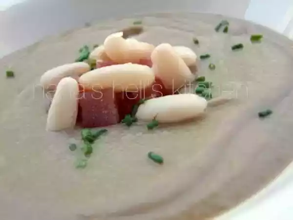 Receta Crema de alubias blancas con calabacín