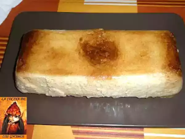 Receta Puding de platano al microondas