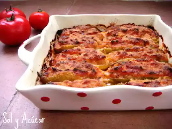 Receta Calabacines rellenos al horno